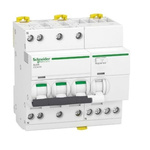 Schneider Electric RCBO, 25A Current Rating, 3P+N Poles, 30mA Trip Sensitivity, Type C, Acti9 Range