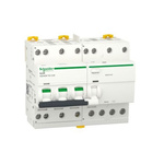 Schneider Electric RCBO, 40A Current Rating, 3P+N Poles, 30mA Trip Sensitivity, Type C, Acti9 Range