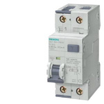 Siemens RCBO, 6A Current Rating, 2P Poles, 10mA Trip Sensitivity, Type A, SENTRON Range