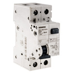 Siemens RCBO, 10A Current Rating, 1P+N Poles, 30mA Trip Sensitivity, Type C, Sentron Range