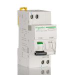 Schneider Electric RCBO, 32A Current Rating, 1P+N Poles, 30mA Trip Sensitivity, Type B, Acti 9 Range