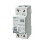 Siemens RCBO, 6A Current Rating, 1P+N Poles, 30mA Trip Sensitivity, Sentron Range