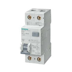 Siemens RCBO, 8A Current Rating, 2P Poles, 30mA Trip Sensitivity, Sentron Range
