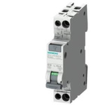 Siemens RCBO, 10A Current Rating, 2P Poles, 30mA Trip Sensitivity, Type C, SENTRON Range