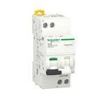 Schneider Electric RCBO, 16A Current Rating, 1P+N Poles, 30mA Trip Sensitivity, Type C, Acti9 Range