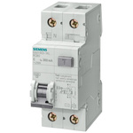 Siemens RCBO, 10A Current Rating, 2P Poles, Type AC, Sentron Range