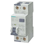 Siemens RCBO, 16A Current Rating, 1P Poles, 10mA Trip Sensitivity, SENTRON Range