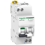 Schneider Electric RCBO, 10A Current Rating, 1P Poles, 30mA Trip Sensitivity, Acti 9 Range