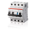 ABB RCBO, 16A Current Rating, 4P Poles, 30mA Trip Sensitivity