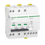 Schneider Electric RCBO, 25A Current Rating, 3P+N Poles, 300mA Trip Sensitivity, Type C, Acti9 Range