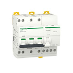 Schneider Electric RCBO, 25A Current Rating, 3P+N Poles, 30mA Trip Sensitivity, Type C, Acti9 Range