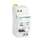Schneider Electric RCBO, 16A Current Rating, 1P+N Poles, 300mA Trip Sensitivity, Type C, Acti9 Range