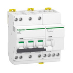 Schneider Electric RCBO, 40A Current Rating, 3P Poles, 300mA Trip Sensitivity, Type C, Acti9 Range