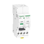 Schneider Electric RCBO, 10A Current Rating, 1P+N Poles, 30mA Trip Sensitivity, Type C, Acti9 Range