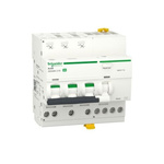 Schneider Electric RCBO, 16A Current Rating, 3P+N Poles, 30mA Trip Sensitivity, Type C, Acti9 Range
