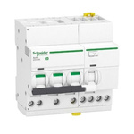 Schneider Electric RCBO, 16A Current Rating, 3P+N Poles, 300mA Trip Sensitivity, Type C, Acti9 Range