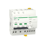 Schneider Electric RCBO, 25A Current Rating, 3P+N Poles, 300mA Trip Sensitivity, Type C, Acti9 Range