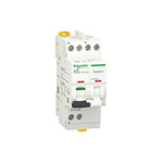 Schneider Electric RCBO, 32A Current Rating, 1P+N Poles, 300mA Trip Sensitivity, Type C, Acti9 Range