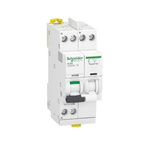Schneider Electric RCBO, 20A Current Rating, 1P+N Poles, 300mA Trip Sensitivity, Type C, Acti9 Range