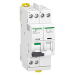 Schneider Electric RCBO, 25A Current Rating, 1P+N Poles, 30mA Trip Sensitivity, Type C, Acti9 Range