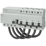 Siemens RCBO, 125A Current Rating, 4P Poles, 300mA Trip Sensitivity, Type C, Sentron Range