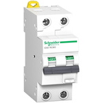 Schneider Electric RCBO, 10A Current Rating, 2P Poles, 30mA Trip Sensitivity, Type AC, Acti9 Range