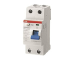 ABB F200 RCCB, 63A, 2 Pole, 30mA, Type A, 230/400V ac