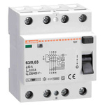 Lovato P1RC RCCB, 63A, 4 Pole, 30mA, Type B
