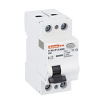 Lovato P1RD MCCB, 25A, 2 Pole, 30mA, Type A, 230V ac