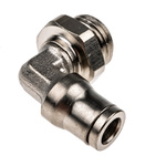 Legris Threaded-to-Tube Elbow Connector G 1/4 to Push In 6 mm, 3699 Series, 20 bar