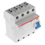 ABB F200 RCCB, 25A, 4 Pole, 300mA, Type AC