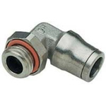 Legris Threaded-to-Tube Elbow Connector G 1/8 to Push In 6 mm, 3699 Series, 290 psi