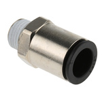 Legris Threaded-to-Tube Pneumatic Fitting, R 1/4 to, Push In 12 mm, LF3000 Series, 20 bar