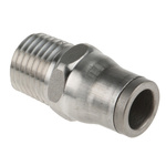 Legris Threaded-to-Tube Pneumatic Fitting, NPT 1/4 to, Push In 8 mm, LF3800 Series, 20 bar
