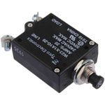 TE Connectivity Thermal Circuit Breaker - W23 Single Pole 50 V dc, 250V ac Voltage Rating, 20A Current Rating