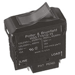 TE Connectivity Thermal Circuit Breaker - W33 2 Pole 120V Voltage Rating, 10A Current Rating