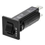 TE Connectivity Thermal Circuit Breaker - W28 Single Pole 32 V dc, 250V ac Voltage Rating, 12A Current Rating