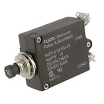 TE Connectivity Thermal Circuit Breaker - W23 Single Pole 50 V dc, 250V ac Voltage Rating, 10A Current Rating