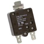 TE Connectivity Thermal Circuit Breaker - W58 Single Pole 50 V dc, 250V ac Voltage Rating, 2A Current Rating