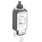Schurter TA11 Thermal Circuit Breaker - T11-211 Single Pole 240V ac Voltage Rating Universal Mount, 6A Current Rating