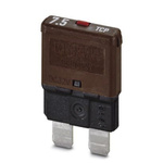 Phoenix Contact Thermal Circuit Breaker - TCP7.5/DC32V Single Pole 32V dc Voltage Rating, 7.5A Current Rating