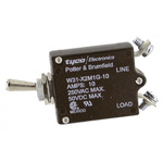 TE Connectivity Thermal Circuit Breaker - W31 Single Pole 50 V dc, 240V ac Voltage Rating, 10A Current Rating