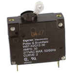 TE Connectivity Thermal Circuit Breaker - W67 Single Pole 277V ac Voltage Rating, 30A Current Rating