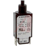 Schurter Thermal Circuit Breaker - T11-811 Single Pole 240V Voltage Rating Snap In, 3A Current Rating