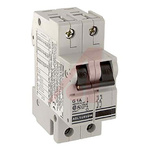 Altech Thermal Circuit Breaker - V-EA 2 Pole 480Y/277V Voltage Rating DIN Rail Mount, 1A Current Rating