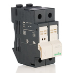 Schneider Electric 32A Rail Mount Fuse Holder for 10 x 38mm Fuse, 1+N, 690V ac/dc