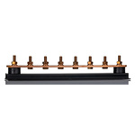 WJ Furse Copper Earth Bar L. 400mm x W. 90mm x H. 90mm 6 Ways