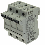 Eaton 30A Rail Mount Fuse Holder for 10 x 38mm Fuse, 3P, 600V ac