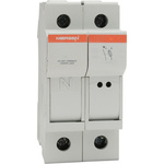 Mersen 25A Rail Mount Fuse Holder for 8 x 31mm Fuse, 1P+N, 400V ac