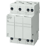 Siemens 32A Rail Mount Fuse Holder for 10 x 38mm Fuse, 3P, 690V